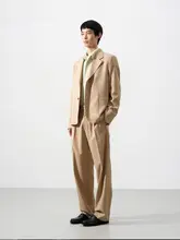 羊毛混紡で極上の柔らかさ！弯刀袖デザインのショートジャケット【カジュアル・男性用】