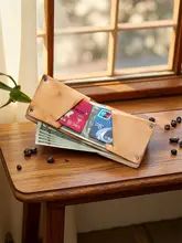 短財布 メンズ 植物タンニンなめし 本革 シンプル ハンドメイド 学生 日常