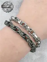 個性的なデザイン！トルネードトリンク チタン製ブレスレット【ヒップホップ・ユニセックス】