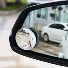 Turtle 車用小型円形ミラー【後方視界補助・反射機能・ブラインドスポット用】