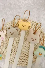 刺繍ベアデザインのヘアクリップ整理用バンド【赤ちゃん用品・収納便利】