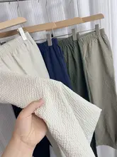 極上の柔らかさ！通気性の良い薄手のパンツ【メンズ・カジュアル・九分丈】（セットアップ対応）
