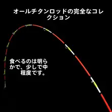 全チタン製エギングロッド【硬尾・柔らかいテール付き】