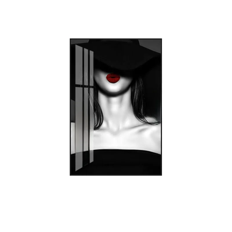 美しい人物の黒白アートパネル：美容院や服装店に最適な高級感デザインの導入ガイド