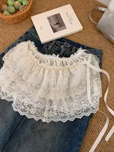 バレエ風 ファッションレースレース半身スカート【重ね着に最適・ヒップラインカバー・細見え効果】（セットアップ対応）