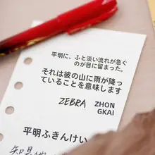 筆ペン ブラッシュペン 手帳用 見出し書き タイトル用 黒 「ZEBRA」