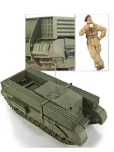 イギリス製 チャーチル戦車モデル【精巧なディテール・三インチ駆逐戦車】