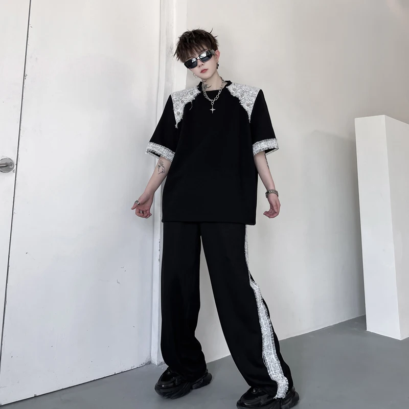 夏季の高級感ある短袖シャツとワイドパンツセットアップの実用性と使い分け