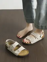 厚底ダブルストラップオープントゥサンダル【夏用・シューズ・カジュアル対応】