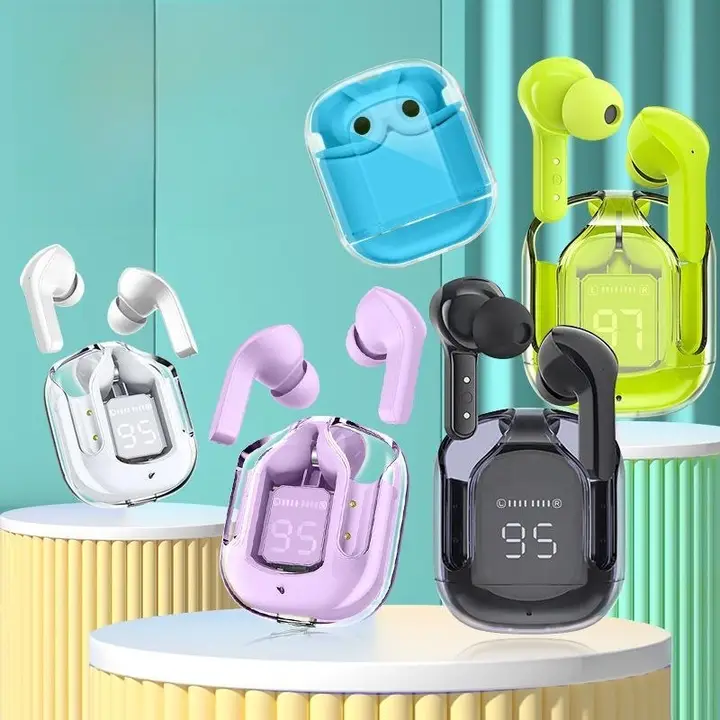Air31 Bluetoothイヤフォン【クリアデザイン・両耳・インイヤー・超長持ち・高音質】