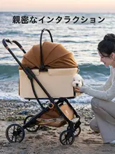折りたたみ式ペットカート【中型犬・猫用・携帯便利・分離可能】（セットアップ対応）