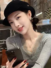 ウールの帽子 女性用 秋冬用 暖かいフィッシャーマンハット