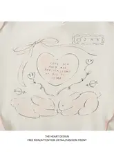 Vネックフリル付き短袖Tシャツ【アニメプリント・女性用・フィットタイプ】（セットアップ対応）