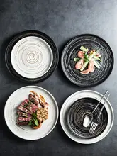 高級西洋食器 プレート【和風ステーキ皿・創造的デザイン・多用途】