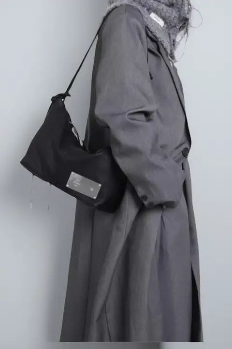 オリジナルデザインの結びひもショルダーバッグ【トートバッグ・女性用・斜め掛け】