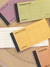 横向きデザインのポータブルノートブック【日・週・月計画用】