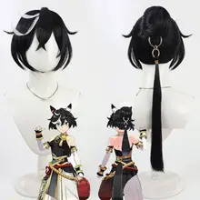 競馬娘コスプレ用ウィッグ【黒色・葛城アイドルスタイル】