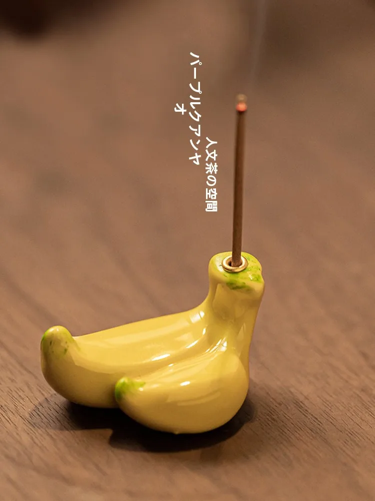 カラフルな陶器製フルーツ香立て：中式デザインのインテリアアクセントとしての実用性と魅力