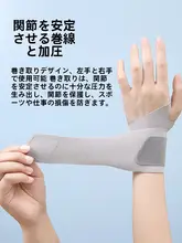 リストバンド スポーツ用【男女兼用・テーピングサポート・バドミントンなどに最適】