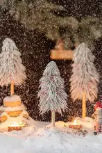 小型雪松赤杉クリスマスツリー装飾品【家庭用・テーブル飾り・店舗用】