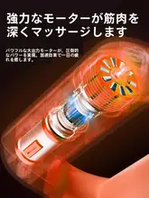 多機能 マッサージガン【振動機能・筋肉リラクゼーション・男女兼用】