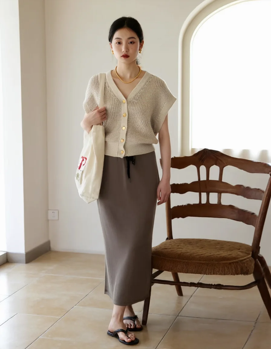 大人可愛い服 50代コーデ | シルエット・色・質感の3原則で失敗しない着こなし