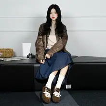 レトロなヒョウ柄トレーニングシューズ【軽量・カジュアル・女性用】