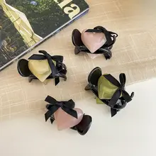 フランス風 スイートハートデザインの高いポニーテールクリップ【夏用・半分まとめ髪・ボリュームアップ】