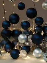 315cmティファニーブルーのクリスマスボールツリーリース装飾【造花・クリスマス装飾用】