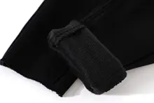 デニムパンツ レディース ハイウエスト スキニー 裏起毛 ブラック 着痩せ きれいめ 着回し 冬 あったか「XinmonLee」