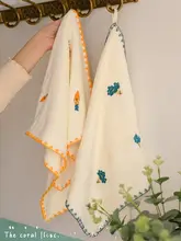 可愛い小花柄洗面タオル【極上の柔らかさ・吸水性に優れ・家庭用】