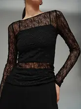 モーダルレースデザインのチュニックとタンクトップ【冬用・2点セット（セットアップ対応）】