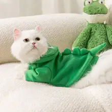 猫の恐竜コスチューム【可愛い・秋冬用・ペット服】