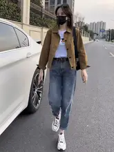 女性用 春秋用 デニムジャケット【ショート丈・カジュアルデザイン・小柄向け】