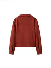 秋季新作のフレンチスタイル工装ジャケット【女性用・高級感・ファッション性】