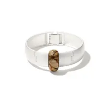 新中式デザインの広いバンド構造ブレス�レット【玉石装飾・ヴィンテージスタイル】