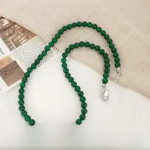 天然祖母緑マルチマールネックレス【新中式デザイン・チョーカータイプ・高級感ある宝石アクセサリー】