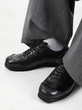 水洗馬革トレーニングボクシングシューズ【薄底・スクエアトゥ・通勤対応】