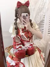 可愛いリボン付きロリータシューズ【厚底・ドール風】
