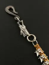 パンツチェーン ウエストアクセサリー ハンドメイド ドラゴンスパイン 上質感 ミニマル ストリート コーデ「KGSC」