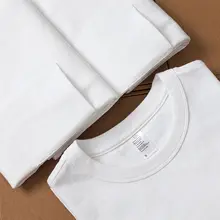アメリカンスタイルのポケット付きコットン半袖Tシャツ【ホワイト・クルーネック・ショートスリーブ】