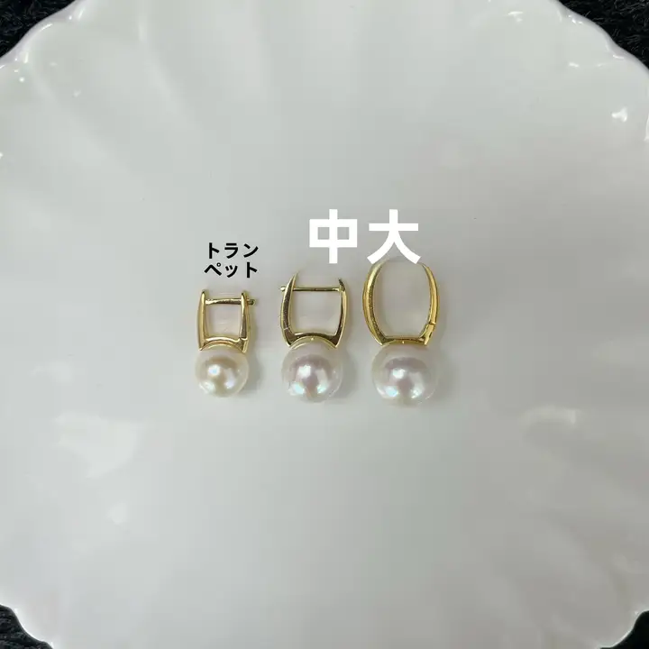 天然の正円パールイヤリング【S925純銀・スクエアデザイン・強光訳・クラシックな気品】