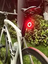 自転車用 夜行尾灯【ハート型・骨デザイン・点滅信号灯】