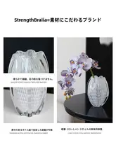 高級感あるガラス製水栽培花瓶【インテリア装飾・リビング用】