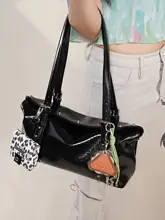 秋の上質感あるショルダーバッグ【手提げ・斜め掛け・ブラック・感】