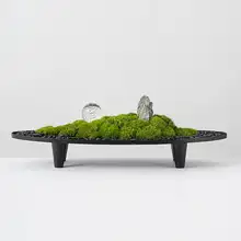 新中式 エターナル苔盆栽【造形装飾・玄関・テーブル用】