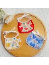 夏用ペット用バンダナ【可愛い桃心デザイン・犬用・お手入れ簡単】