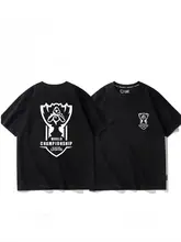 ゲーム用半袖Tシャツ【英雄連盟・S13世界選手権・T1チーム・Fakerデザイン】