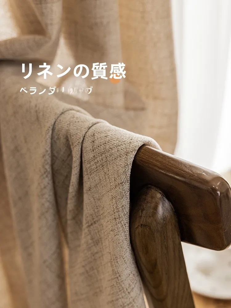 リネン風の半遮光カーテン【和風・透光性・プライバシー保護】