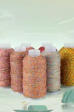 手作り用の大巻きコットン紐【多色・編み物・DIY用・手首用】（セットアップ対応）